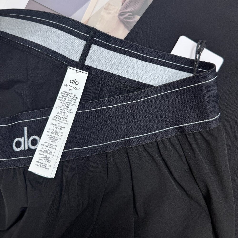 Brand New ALO Yoga Women's Black Suit Up Trouser (Regular)  NWT - Picture 6 of 8